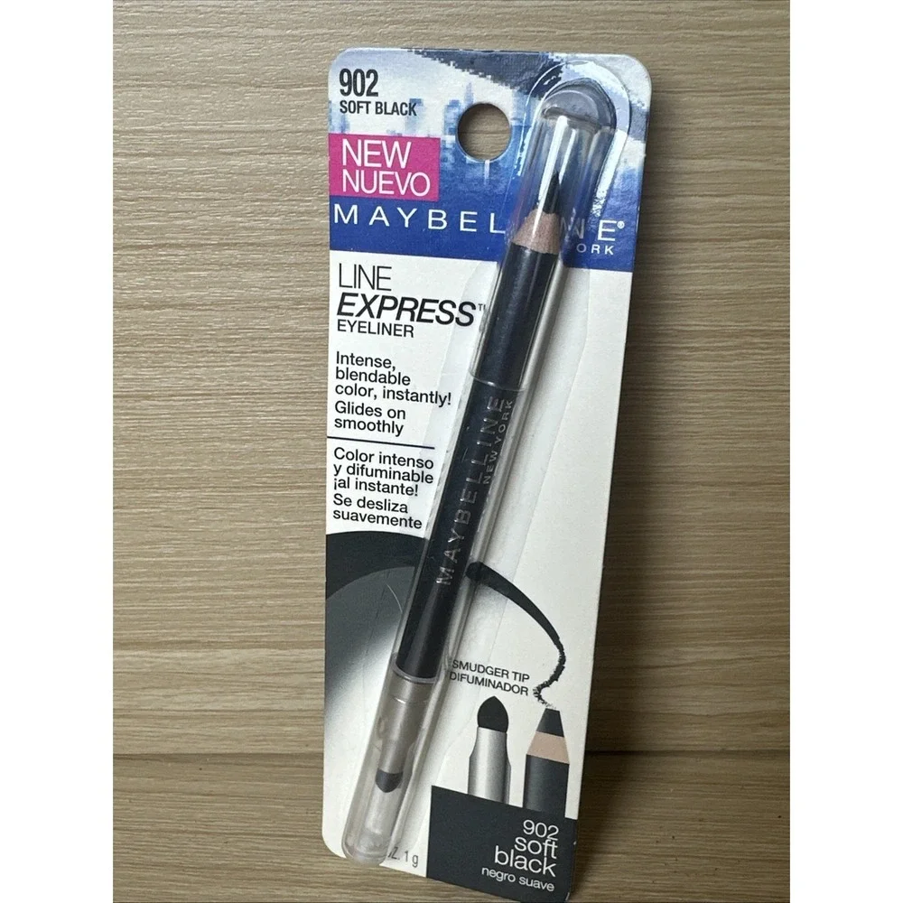 NEW Maybelline Line Express Wood Pencil Liner 902 Soft Black
